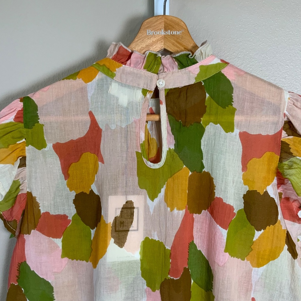 THML Mixed Color Flutter Blouse - Picture 12 of 16